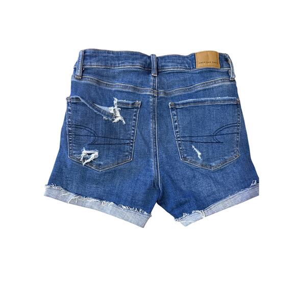American Eagle Women’s Distressed Medium Wash Shorts W26 - Picture 1 of 8